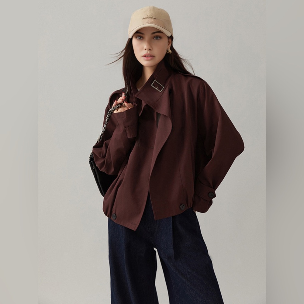 Commense Vintage Loose Trench Coat - Picture 3 of 14